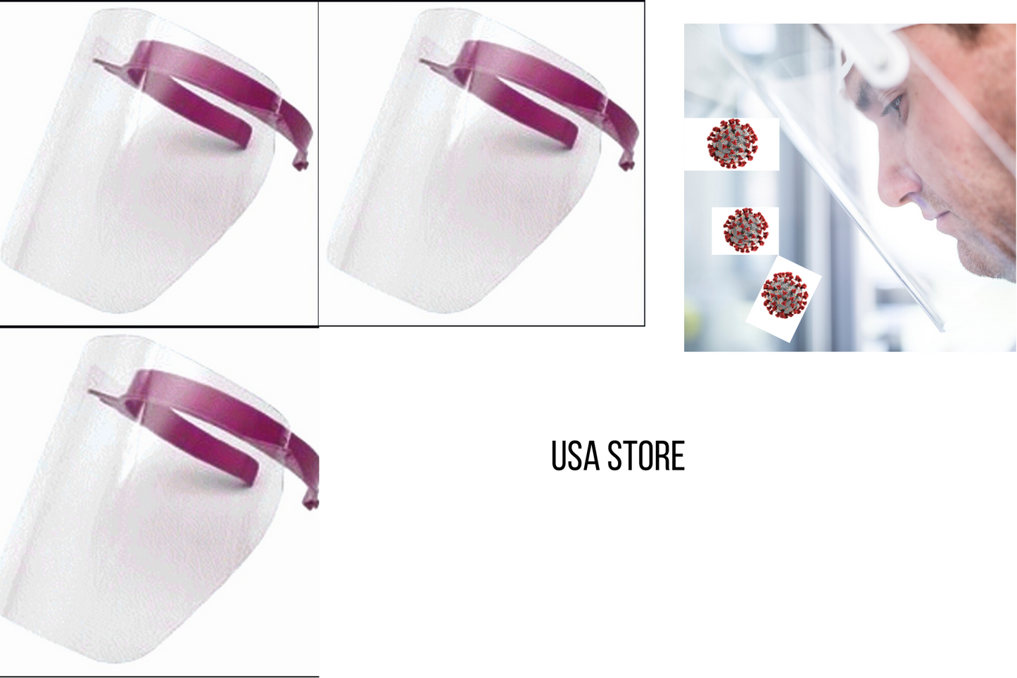 Face Shield Mask X 3 units