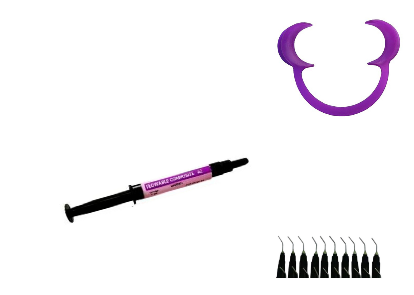 Dental flowable Composite resin KIT 4 Syr x 5 Gm : 20 Gm Kit /Select Shade- Made in USA free shipping -FDA
