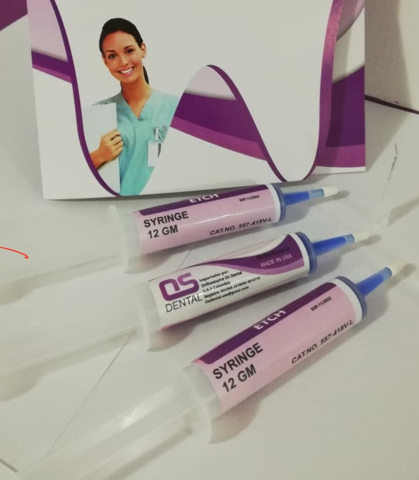Dental Acid - 37 % Dental etch - 12 gm Syringe - Select pack- Dental Etchant- Made in USA -FDA