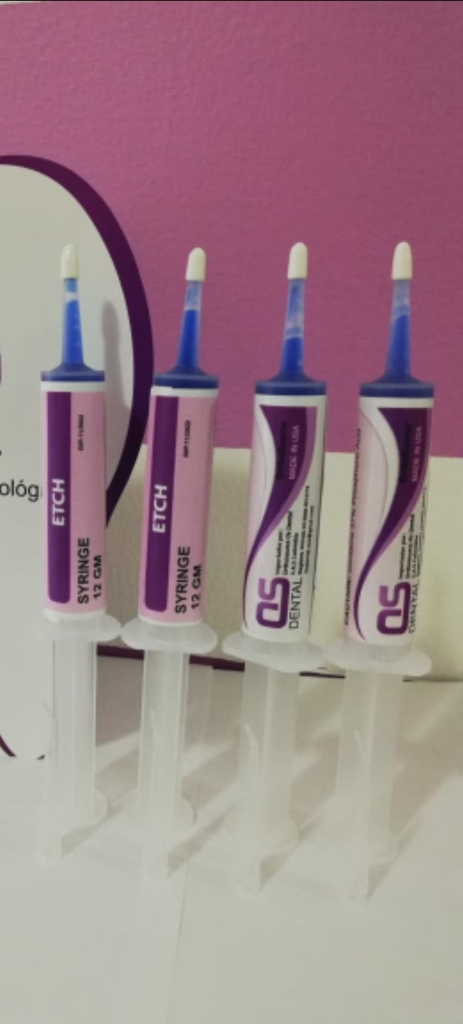 Dental Acid - 37 % Dental etch - 12 gm Syringe - Select pack- Dental Etchant- Made in USA -FDA