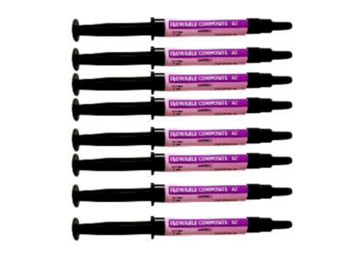 Dental flowable Composite resin KIT 4 Syr x 5 Gm : 20 Gm Kit /Select Shade- Made in USA free shipping -FDA