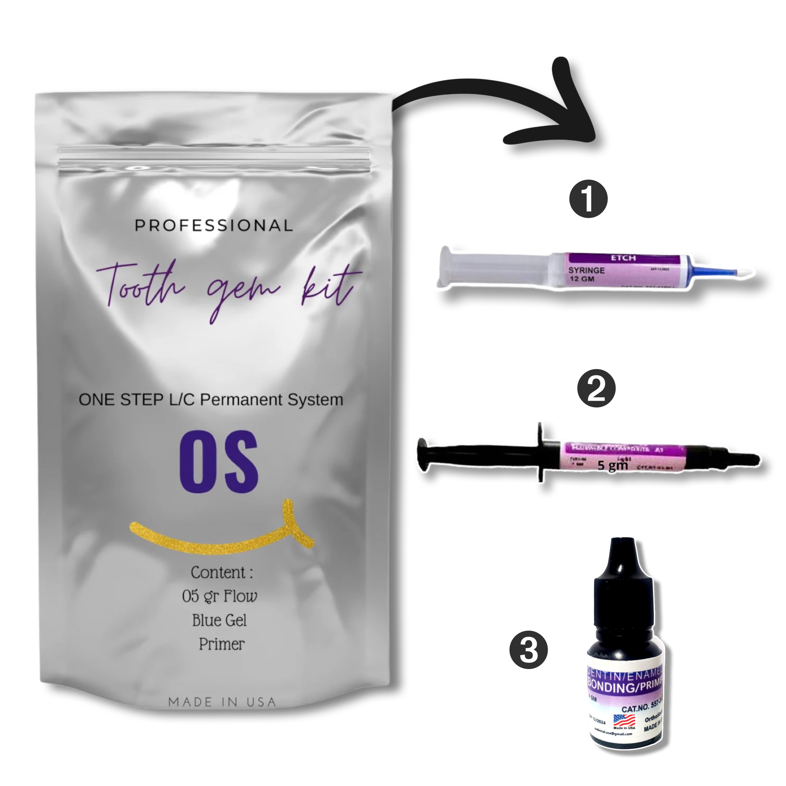 Orthodontic Braces Adhesive - Tooth Gem glue - Light Cure - Permanent – OS  company