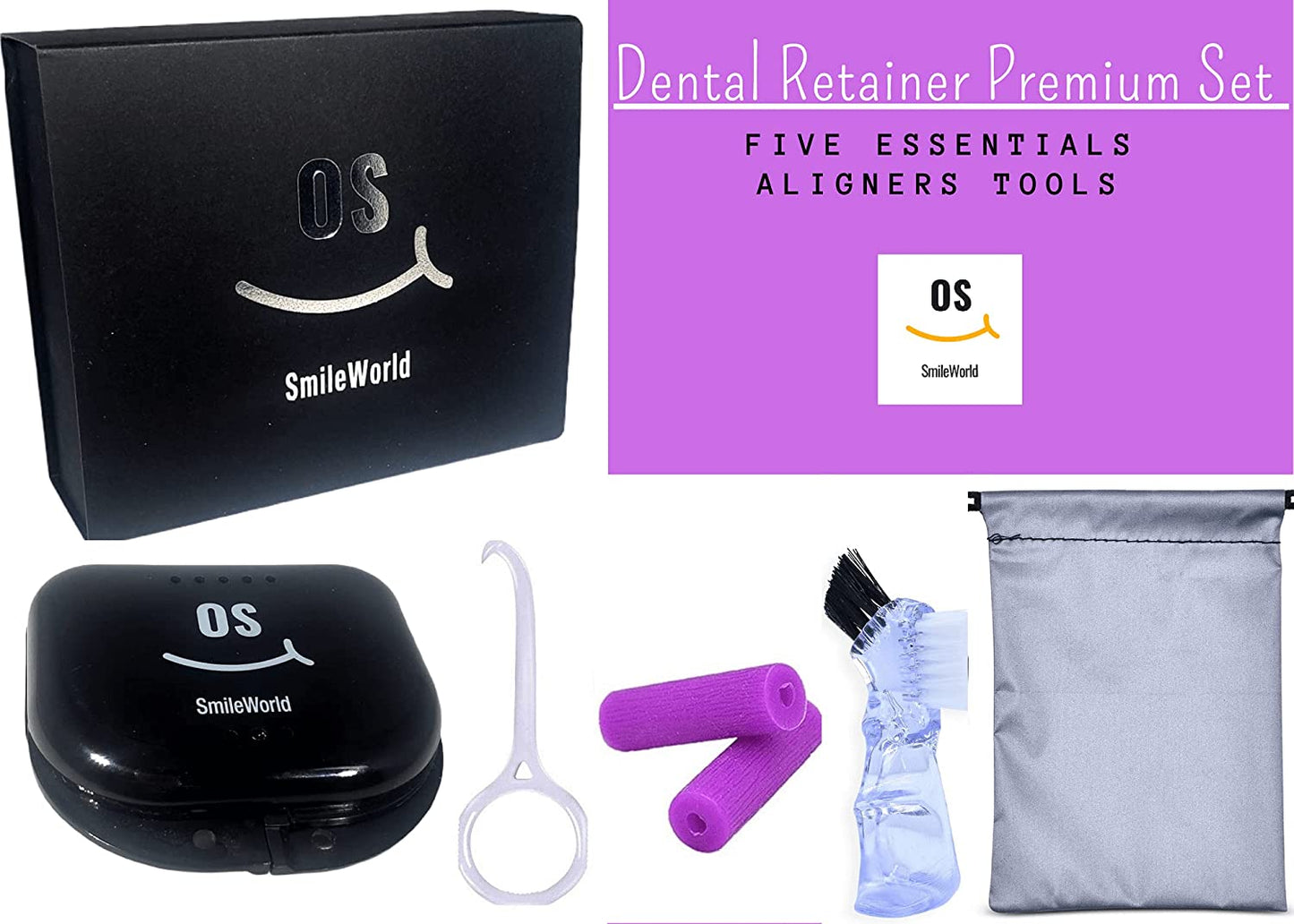Clear Aligner Set, Retainer case, Aligner Removal tool, Aligner Chewie – OS  company