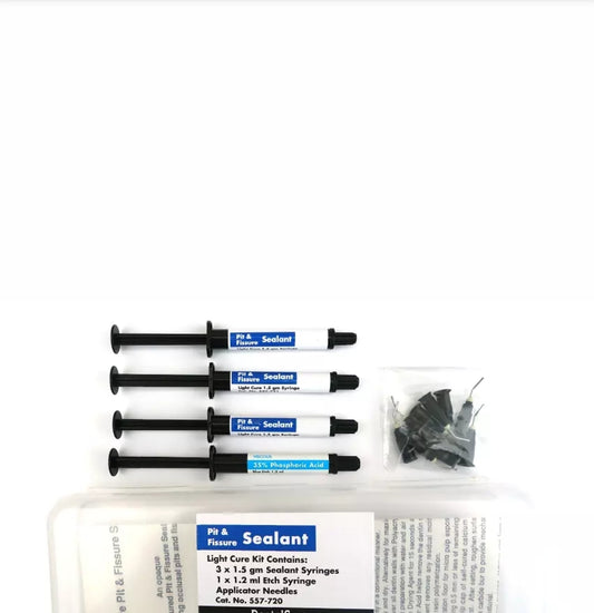 Visible Light Cure Pit and Fissure Sealant Small Kit with Etch, Resin Bond OPAQUE